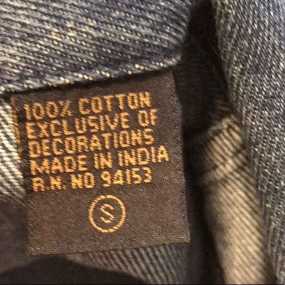 New Directions Embroidered Denim Jacket Small - Picture 8 of 9